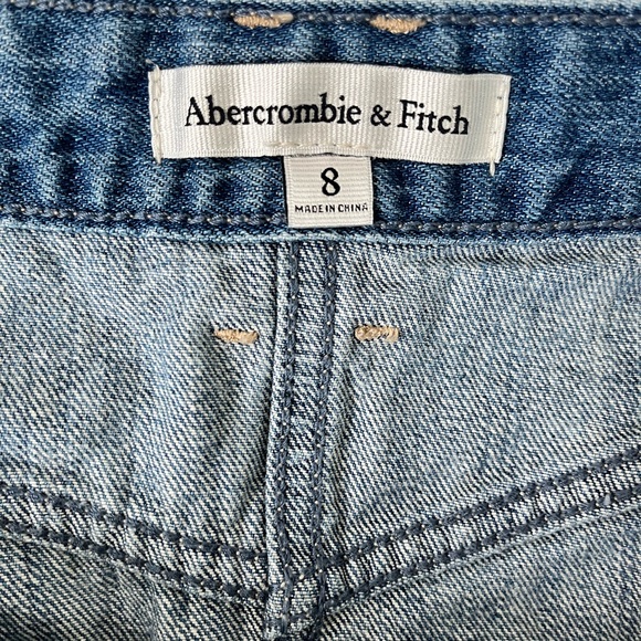 Abercrombie & Fitch Blue Distressed Mini Skirt Women’s Size:8 - Picture 7 of 9